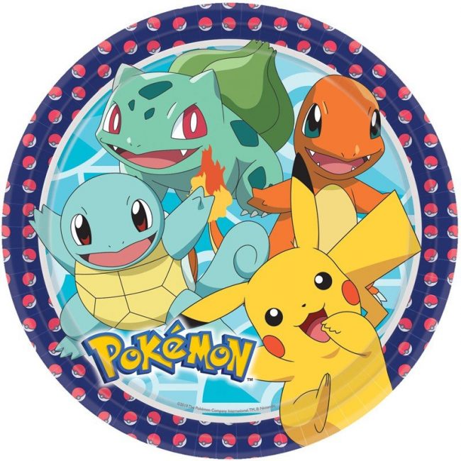 assiettes-pokemon-lot-de-8