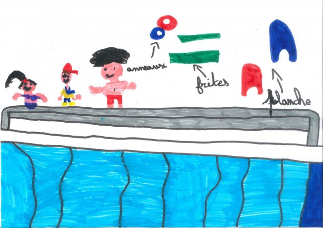 dessin piscine